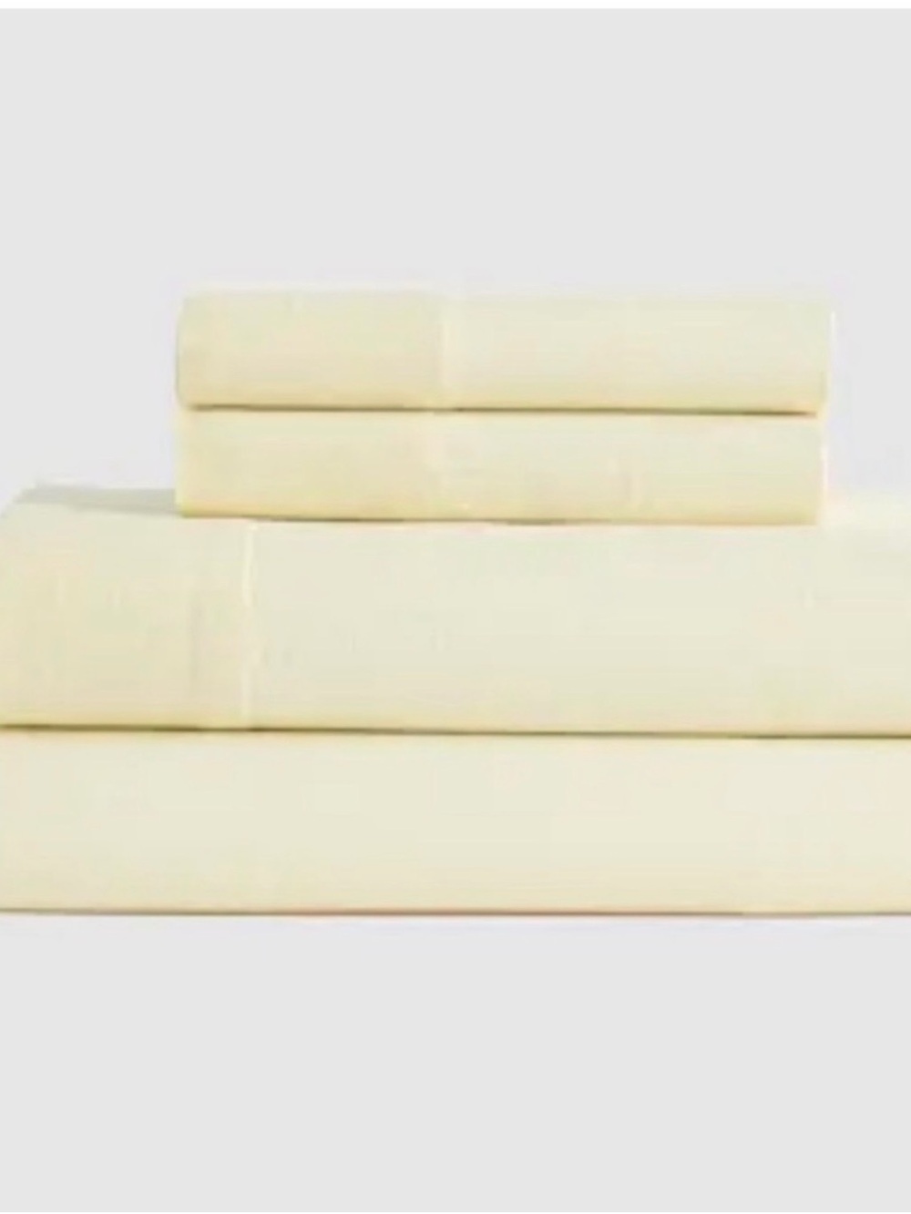 Quince European Linen Sheet Set in Butter Yellow Queen